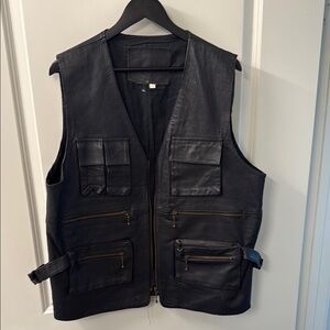 Leather Utility Vest